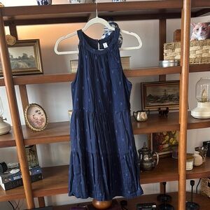 Old Navy Blue Tiered Ruffled Sundress